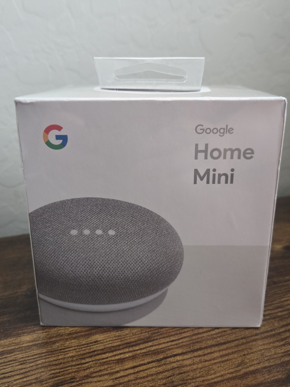 google Home Mini Smart Speaker - Gray and White
